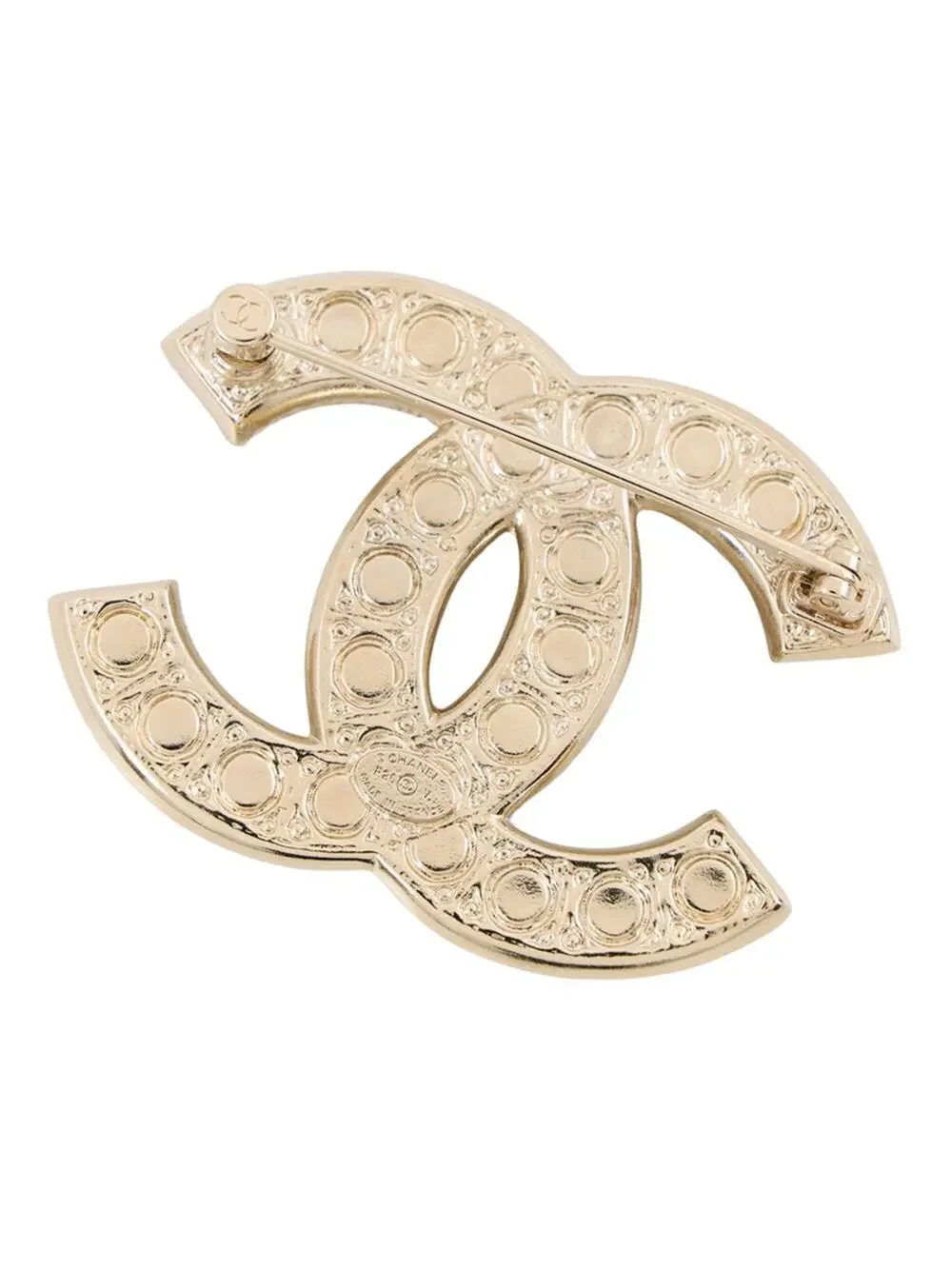 Chanel Cc Logo Brooch Metal #357871C12B